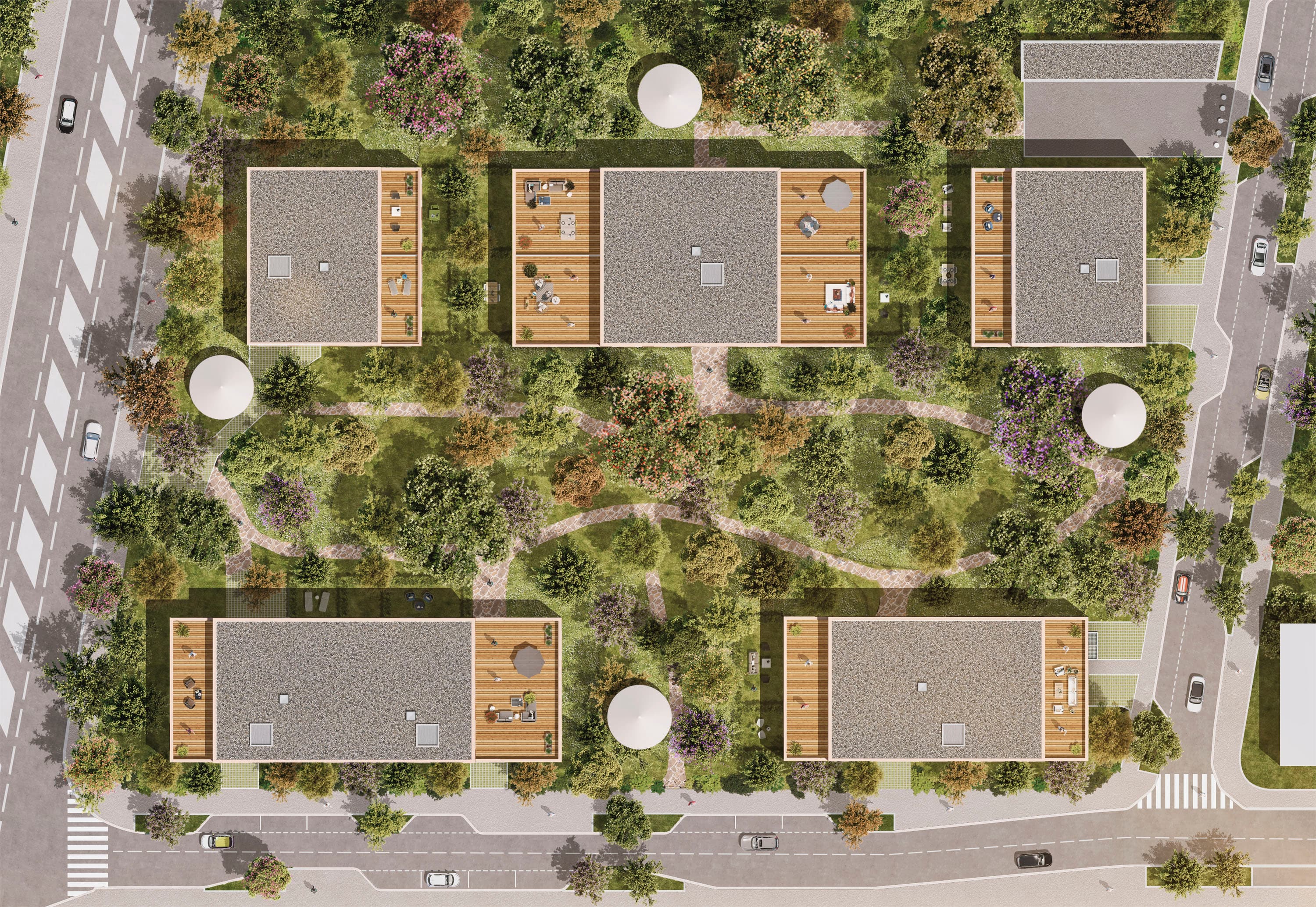 Plan masse de la résidence Révélation